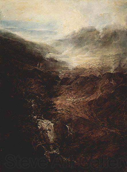 Joseph Mallord William Turner Morgen in den Corniston Fells, Cumberland